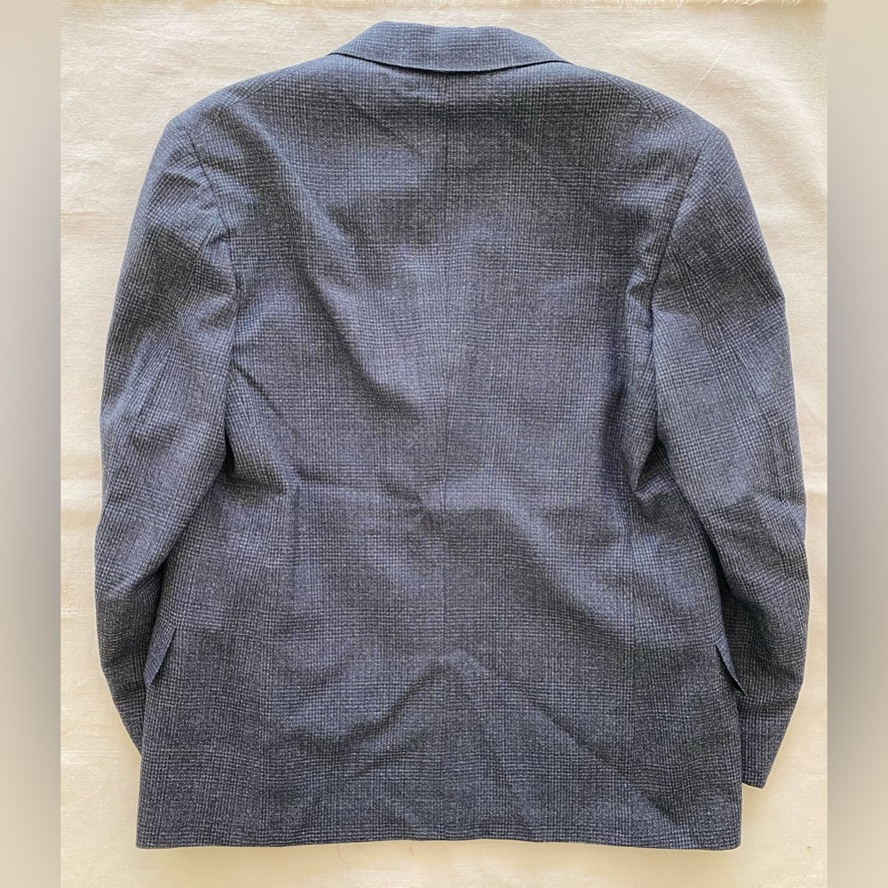 1930s Union Made Strictly Custom Tailoring Dark Grey Men's Blazer Mob Clean Cut - Picture 9 of 12